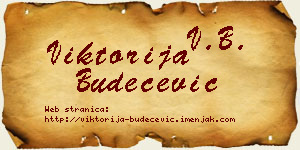 Viktorija Budečević vizit kartica